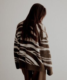 CRAFT STANDARD BOUTIQUE アニマルジャカードニットカーディガン