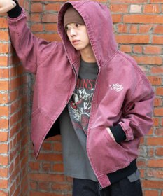 WEGO 【ユニセックス着用ITEM/MLサイズ展開】ワーカーズフードブルゾン