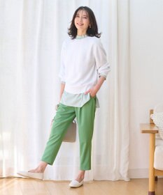 ANY 【UVケア/接触冷感/ウエストゴム】イージケア美脚パンツ テーパード