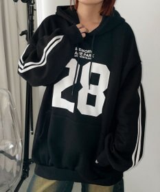 WEGO サイドラインナンバリングパーカー