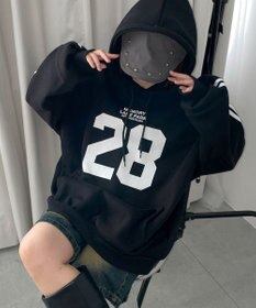 WEGO サイドラインナンバリングパーカー