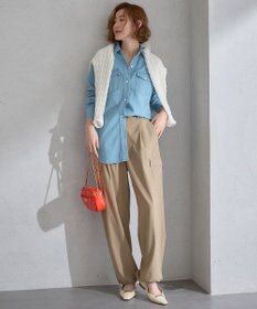 23区 【洗える】23区DENIM ライトダンガリー シャツ