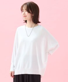 ANY 【洗濯機可/UVカット/接触冷感】クールタッチボクシーニット