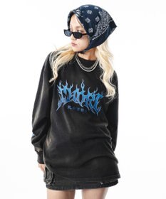 WEGO 【ユニセックス着用ITEM】フレイムグラフィックBIGT（LS）