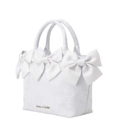 Maison de FLEUR ブルーマニアボリュームリボン２ＷａｙトートＳバッグ
