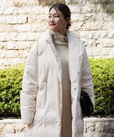 KWD 【日本製/高品質ダウン】DOWN COAT グリーンダウン ロングダウンコート