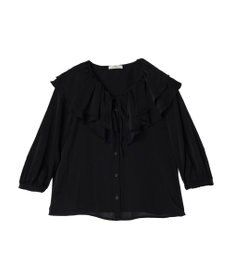earth music&ecology メローラッフルブラウス