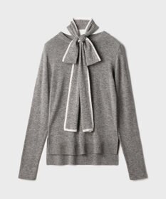 GRACE CONTINENTAL ボウ付ニットトップ
