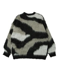 WEGO 【ユニセックス着用ITEM】マーブルシャギーニットプルオーバー