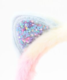 ANY KIDS ふわふわネコミミイヤーマフ