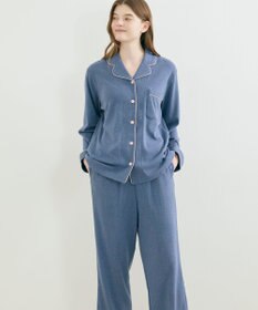 une nana cool 【綿100%】やわらか杢フライスパジャマ MADE WITH LIBERTY FABRIC