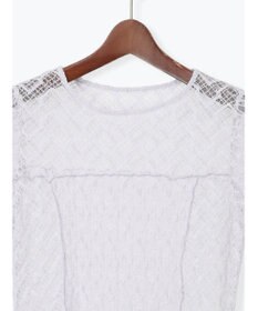 Te chichi パッチワークレース5分袖トップス