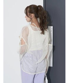 earth music&ecology ＳＥＴ２点メッシュプルオーバー＋タンクトップ