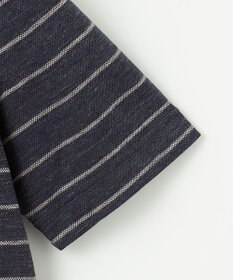 JOSEPH ABBOUD 【清涼感/吸水速乾】リネンハニカムボーダーＴシャツ