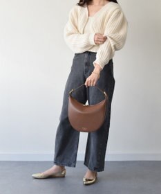 INTER-CHAUSSURES 【CHRISTIAN VILLA】ミディアムサイズレザーホーボーバッグ