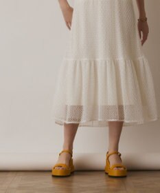 GRACE CONTINENTAL メッシュロングワンピース