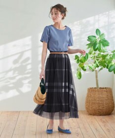 Tiaclasse 【UVケア・接触冷感】“あまラク” タックパフスリーブカットソートップス