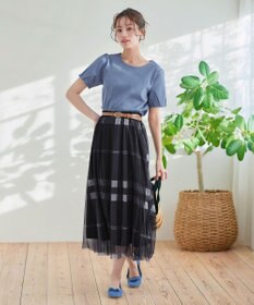 Tiaclasse 【UVケア・接触冷感】“あまラク” タックパフスリーブカットソートップス