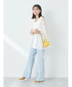 earth music&ecology センタースリットデニムパンツ