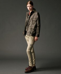 JOSEPH ABBOUD MOUNTAIN 【ストレッチ】ヴィンテージワックスストレッチアウトドア ブルゾン