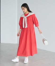 CRAFT STANDARD BOUTIQUE インド製 ハーフスリーブシャーリングワンピース