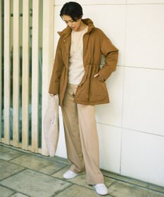 自由区 L 【17号サイズまで展開・カタログ掲載】マイクロタッサーダウンスタンドカラー コート