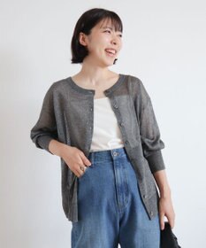 Green Parks ２ｗａｙ　７分袖ブライトシアーニットプルオーバー