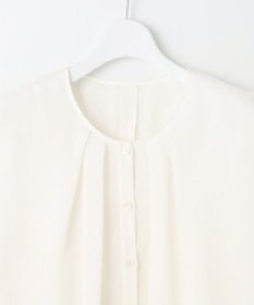 自由区 【カタログ掲載・接触冷感・洗える】シアーラミーローンフリル ブラウス