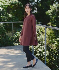 Tiaclasse 【裏起毛・洗える】マシュマロタッチデニムパンツ