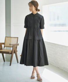 組曲 S エンブロイダリーレース シャーティング ワンピース