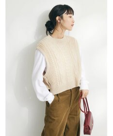 CRAFT STANDARD BOUTIQUE ２ＷＡＹケーブルニットベスト