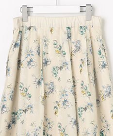 自由区 L エアリーローン花柄プリント スカート