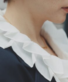 #Newans 【前後着用可能】【高山都さんコラボ】ビッグカラー２WAYブラウス