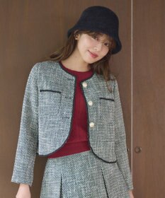 Feroux 【セットアップ対応】ツイード ジャケット