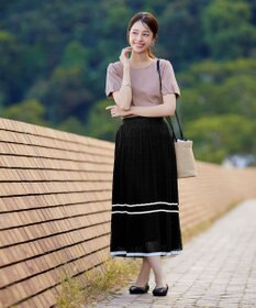 Tiaclasse 【UVケア・接触冷感】“あまラク” タックパフスリーブカットソートップス