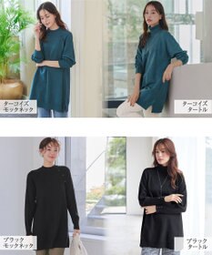 Tiaclasse 【安田美沙子さん着用・選べる2type・新色追加】ボタンニットチュニック