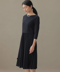 組曲 【KUMIKYOKU NAVY】ジャージーコンビプリーツ ワンピース