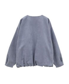 Green Parks ノーカラータックスウェード調ブルゾン