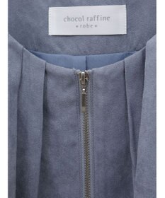 Green Parks ノーカラータックスウェード調ブルゾン