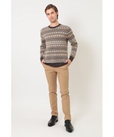 DAKS フェアアイルウールクルーネックセーター