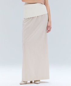 BEIGE， 【洗える/接触冷感/速乾/UVケア対応・Precious 8月号掲載】BATEAU / イージーウエストIラインロングスカート