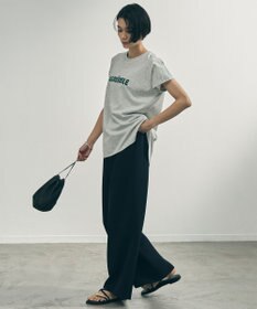 UNFILO L BEAUTY FORM-T cotton ロゴ フレンチスリーブ Tシャツ