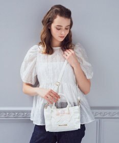 Maison de FLEUR ローズ2Wayキルティングミニトートバッグ