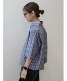 AMERICAN HOLIC イージーケア５分袖バックタックシャツ