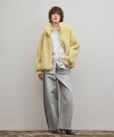 GRACE CONTINENTAL ウールボアスタンドカラージャケット