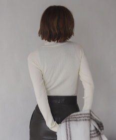 WEGO 【2025年秋冬新作】リブタートルニット