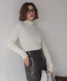 WEGO 【2025年秋冬新作】リブタートルニット