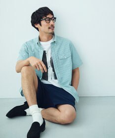 J.PRESS MEN 風が通るシアサッカーの清涼感【吸水速乾 / 高通気性】【クールマックス】サッカーストライプ シャツ / B.D.