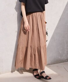 AMERICAN HOLIC ボイルクリンクルティアードスカート