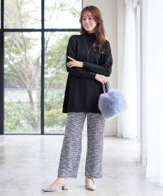 Tiaclasse 【安田美沙子さん着用・選べる2type・新色追加】ボタンニットチュニック